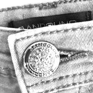Bandolino stretchy gray skinny jeans.